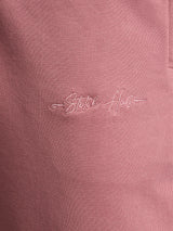 Stitch Hub Rose Pink Loop knit Track Pant for Men