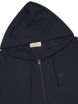 Stitch Hub Navy Loop knit Zipper Hoodie - Long Sleeve, Regular Fit