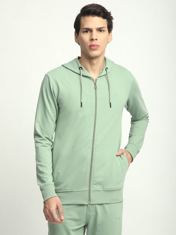 Stitch Hub Pista Loop knit Zipper Hoodie - Long Sleeve, Regular Fit