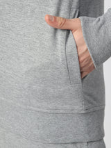 Stitch Hub Grey Loop knit Zipper Hoodie - Long Sleeve, Regular Fit