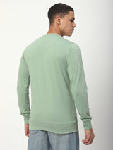 Stitch Hub Pista Loop Knit Sweatshirt For Men - Regular Fit With Solid Pattern