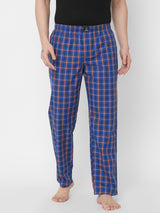 Urban Scottish Men Checkered Casual Blue Pyjama