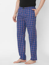 Urban Scottish Men Checkered Casual Blue Pyjama